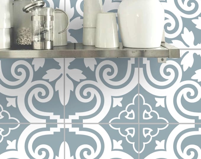 Wall Tile Vinyl Decal Sticker or Removable Wallpaper for Kitchen Bath