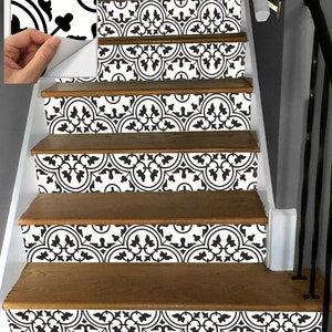 Stair Riser Vinyl Strips 15 steps Removable Sticker Peel & Stick : M026h