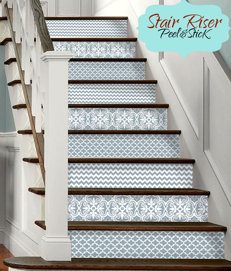 15 Strips of Stair Riser Vinyl Decal Removable Sticker Peel & Etsy