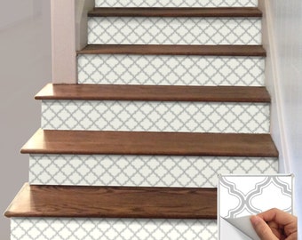 Stair Riser Vinyl Strips 15 steps Removable Sticker Peel & Stick: F060