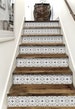 Stair Riser Vinyl Strips 15 steps Removable Sticker Peel & Stick : M030 MarrakechGrey 