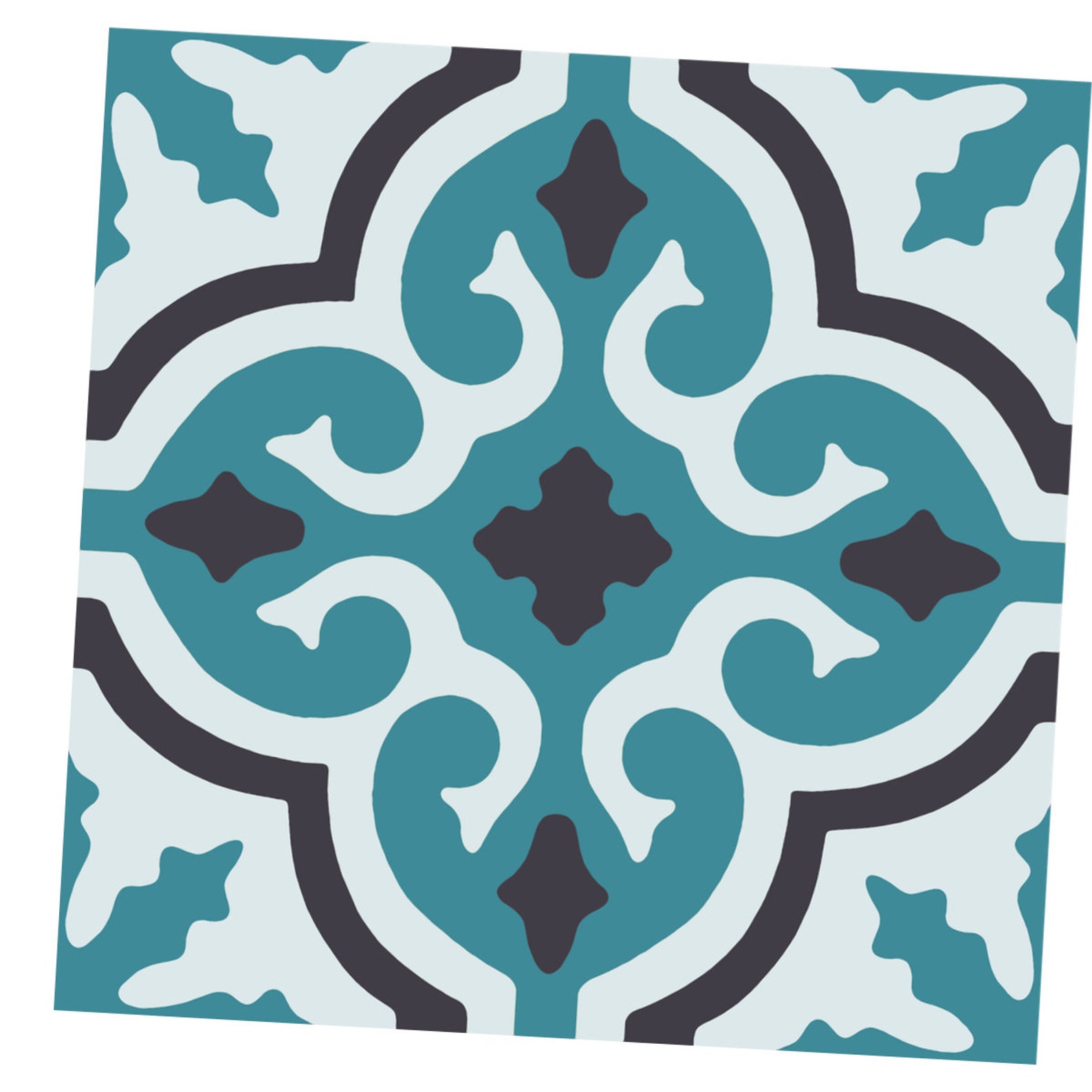 Kitchen Bathroom Tile Decals Vinyl Sticker Marakech Teal Etsy