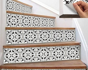 15steps Stair Riser Vinyl Strips Removable Sticker Peel & Stick : M024b