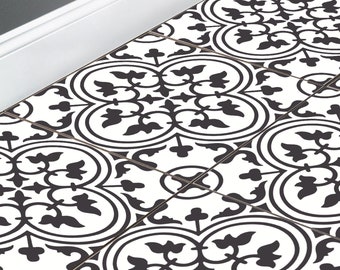 Floor Tile Stickers Vinyl Decal WATERPROOF REMOVABLE for kitchen bath M026