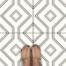 Floor Tile Sticker Peel and stick for Kitchen, bath, Removable : A41 