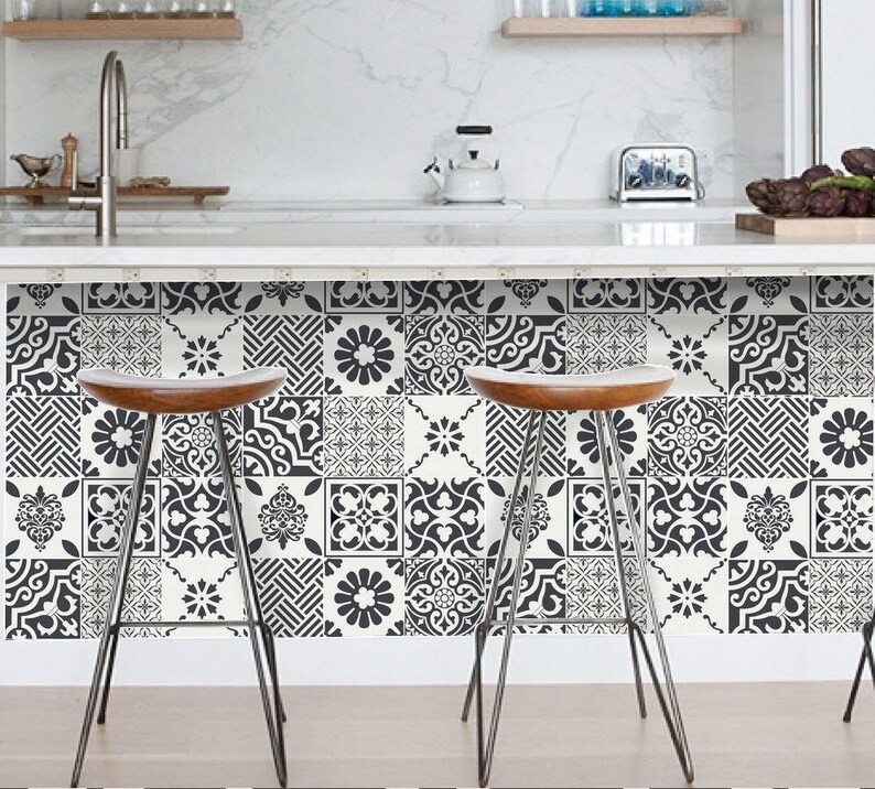 Tile Stickers Vinyl Decal WATERPROOF REMOVABLE for Kitchen Etsy Canada