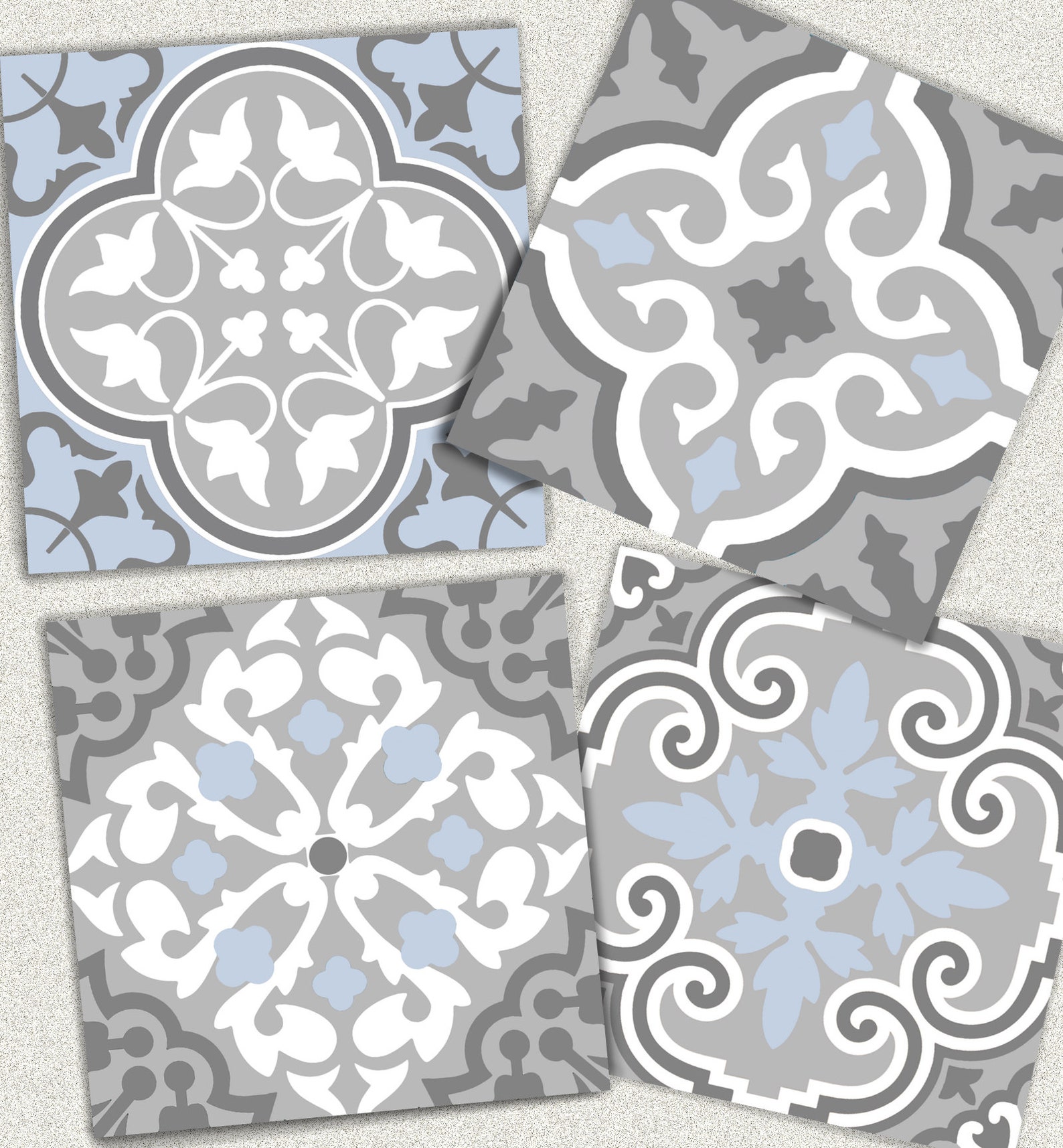 Wall Tile Decals Vinyl Sticker WATERPROOF Tile or Wallpaper Etsy