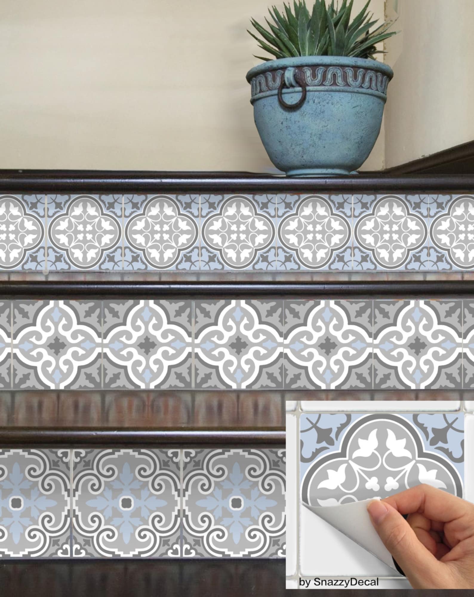 Wall Tile Decals Vinyl Sticker Removable Tile or Wallpaper for Etsy