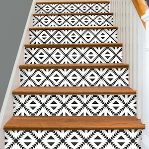 15steps Stair Riser Vinyl Strips Removable Sticker Peel & Stick : W010