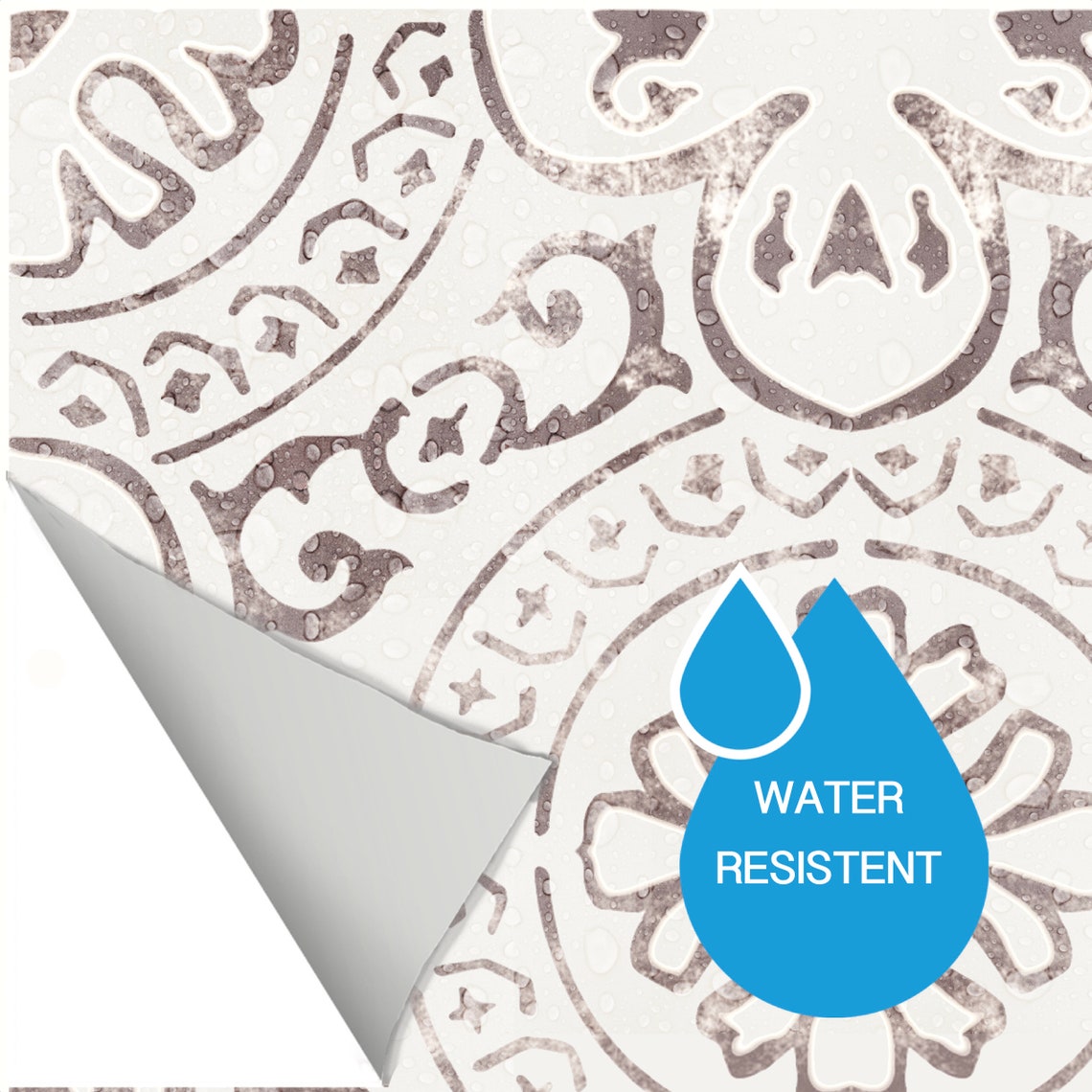 Tile Sticker Kitchen Bath Floor Wall Waterproof & Removable Etsy