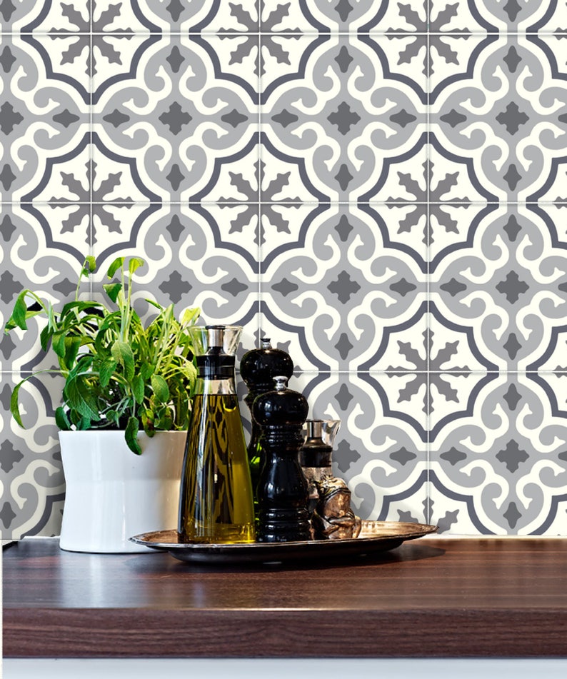 Tile Stickers for Kitchen Backsplash Floor Bath Removable Etsy
