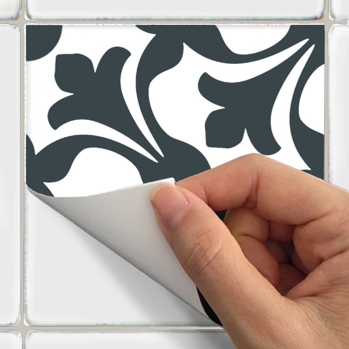 Tile Decals Stickers for Kitchen Backsplash Floor Bath Removable ...