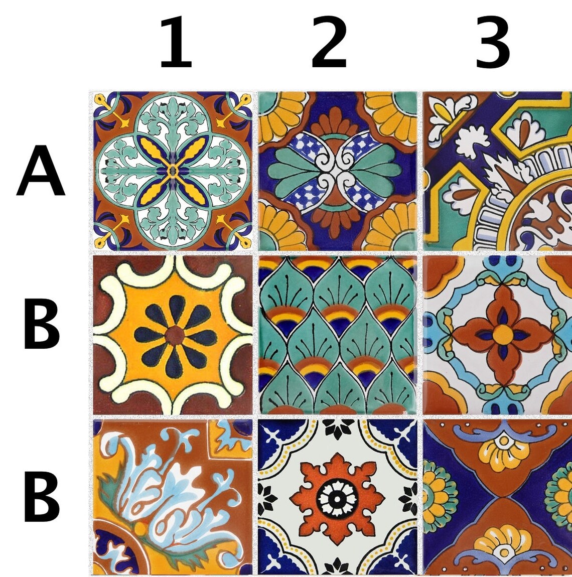 Tile Stickers for Kitchen Bath or Floor Waterproof Mexican Etsy