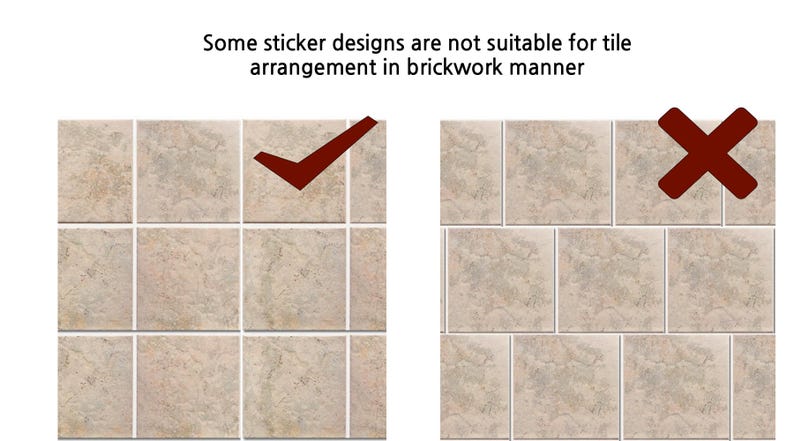 bath floor Tile Sticker Kitchen wall Waterproof /& Removable Peel n Stick: M009