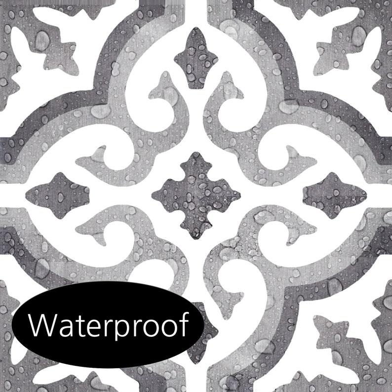 bath floor Tile Sticker Kitchen wall Waterproof /& Removable Peel n Stick: M009