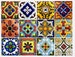 Kitchen bathroom Tile Decals Vinyl Sticker :  Mexican Spanish Mix Decals TR001 