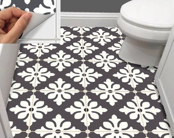 Tile Stickers - Decal for Kitchen/Bathroom Back splash or Floor: BX311B Charcoal Dark Gray