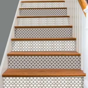 15steps Stair Riser Vinyl Strips Removable Sticker Peel & Stick : Fmix6
