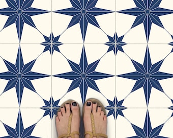 Tile Sticker Kitchen, bath, floor, wall Waterproof & Removable Peel n Stick: A58N Navy
