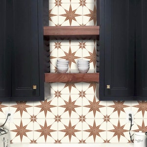 Tile Sticker Kitchen, bath, floor, wall Waterproof & Removable Peel n Stick: A58T