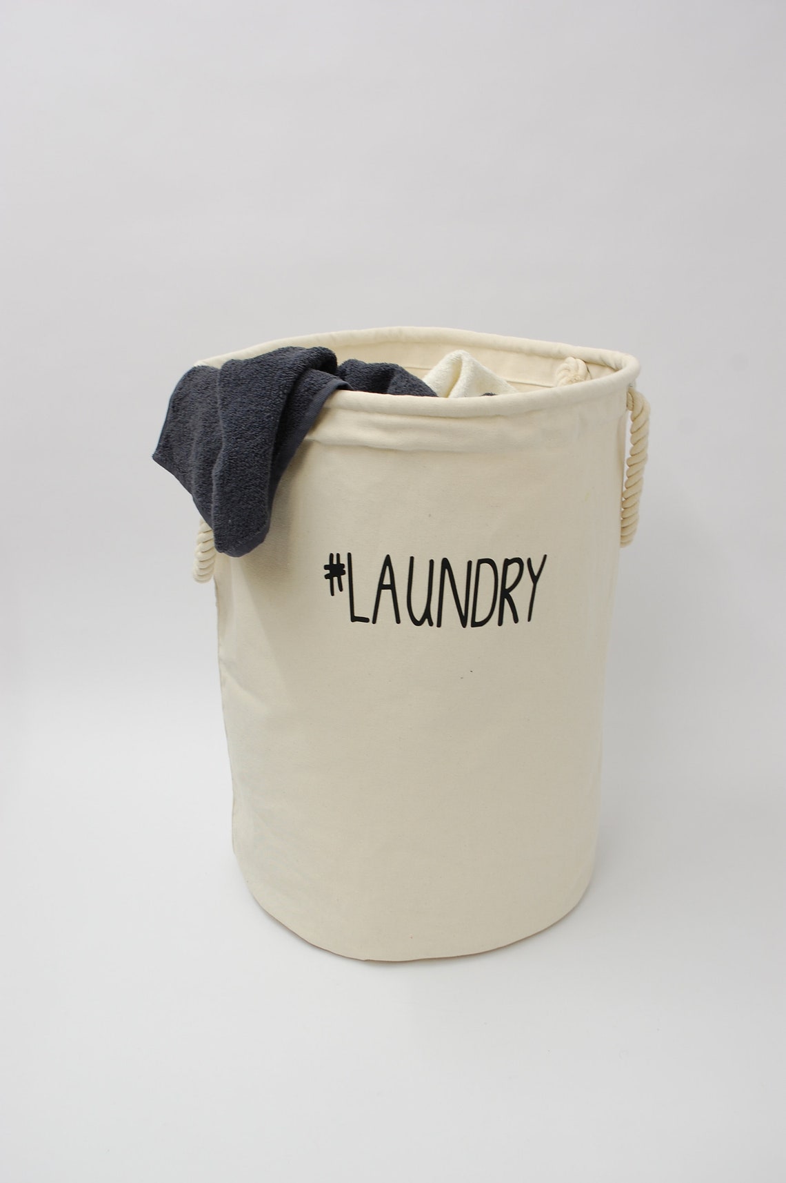 Cesta de lonas naturaleza Lavandería | Etsy