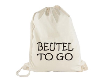 BEUTEL TO GO | Baumwoll-Turnbeutel