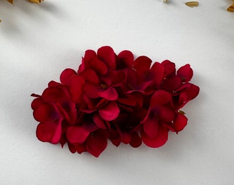 Hydrangeas hair clip Magenta hair comb Fuchsia hair accessory Bright pink hydrangea hair pins Flower hair piece Wedding hydrangeas