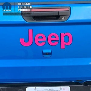 Jeep Custom Color Emblem Sticker Decal, Wrangler JK, TJ, JL, yj, Gladiator, Renegade, Cherokee, Grand Cherokee, Compass, Liberty, Patriot