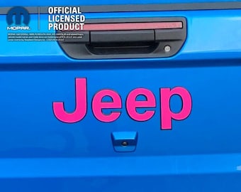 Jeep Custom Color Emblem Sticker Decal, Wrangler JK, TJ, JL, yj, Gladiator, Renegade, Cherokee, Grand Cherokee, Compass, Liberty, Patriot