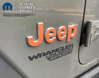 Jeep Custom Color Emblem Sticker Decal, Wrangler JK, TJ, JL, yj, Gladiator, Renegade, Cherokee, Grand Cherokee, Compass, Liberty, Patriot