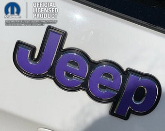 Jeep Custom Color Emblem Sticker Decal, Wrangler JK, TJ, JL, yj, Gladiator, Renegade, Cherokee, Grand Cherokee, Compass, Commander