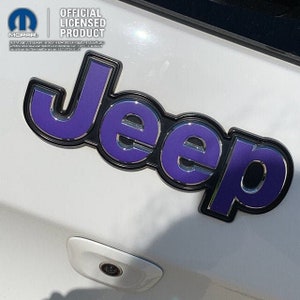 Jeep Custom Color Emblem Sticker Decal, Wrangler JK, TJ, JL, yj, Gladiator, Renegade, Cherokee, Grand Cherokee, Compass, Commander