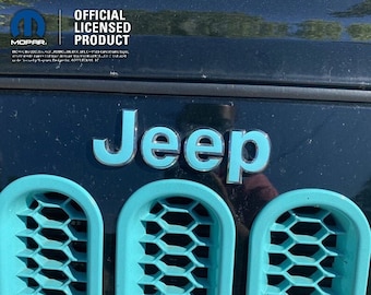 Jeep Custom Color Emblem Sticker Decal, Wrangler JK, TJ, JL, yj, Gladiator, Renegade, Cherokee, Grand Cherokee, Compass, Liberty, Patriot