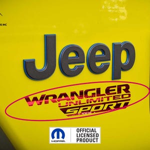 Chrome - Jeep Wrangler JL Fender Decal, Sticker, Wrangler Unlimited, Sahara, Sport, Unlimited Sport