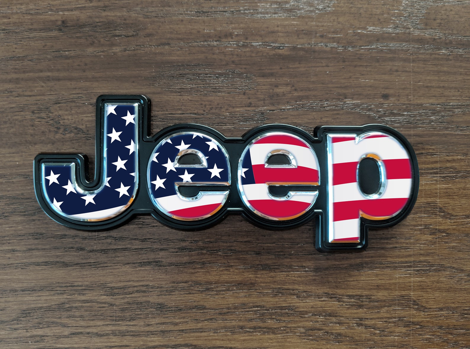 Jeep Set of 2 USA American Flag Decal Emblem Overlay Jeep Etsy