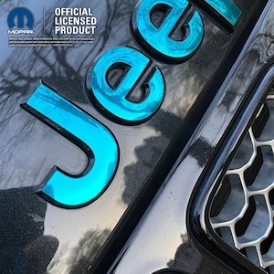 Chroom - Jeep Wrangler JK JKU Grillembleem overlay sticker sticker spiegel | Sahara, commandant, vrijheid