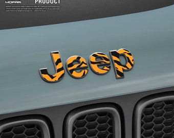 Estampado animal - Jeep Renegade 2015-2023 Calcomanía Emblema Superpuesto / Calcomanía Jeep / Altitude / Latitude / Limited / Sport / Upland / 75th two