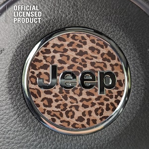 Animal Print Jeep Steering Wheel Cricle Sticker Decal, Wrangler JK, JL, Gladiator, Renegade, Grand Cherokee, Compass, Patriot, Liberty