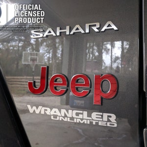 Chrome Jeep Emblem Sticker Decal, Wrangler JK, TJ, JL, Gladiator, Renegade, Cherokee, Grand Cherokee, Compass, Liberty, Patriot image 5