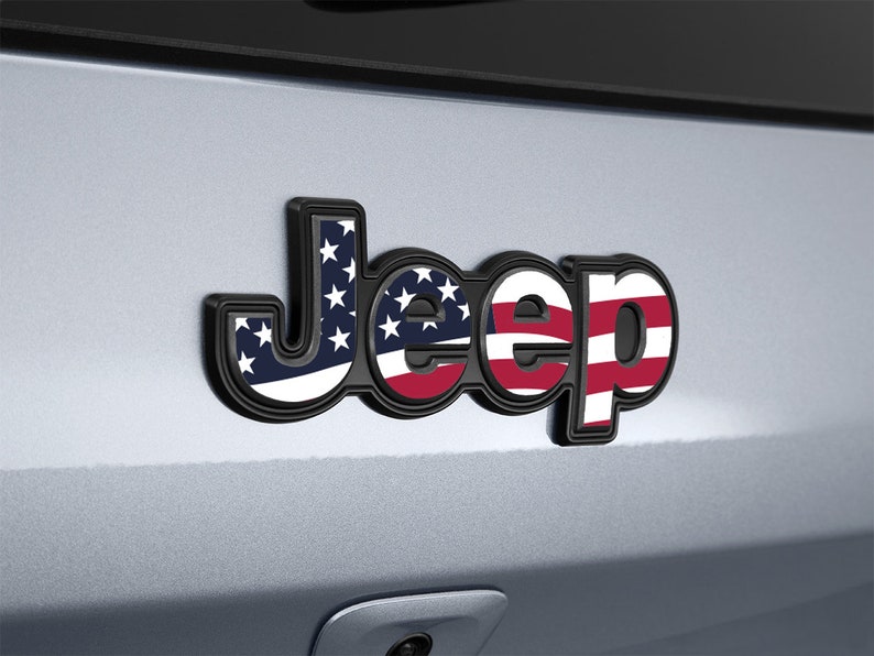 Jeep Compass Jeep Patriot USA American Flag Decal Emblem Etsy