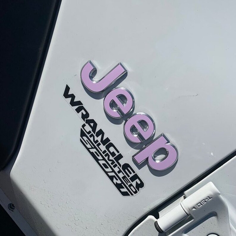 Custom Color Jeep Emblem Sticker Decal Wrangler JK TJ JL Etsy