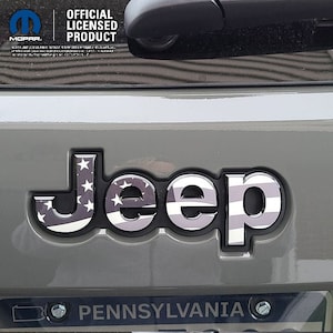 Jeep Amerikanische Flagge Aufkleber Emblem Aufkleber, Wrangler JK TJ JL, Gladiator, Renegade, Cherokee, Grand Cherokee, Kompass, Freiheit, Patriot, Aufkleber