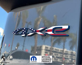 Amerikansk flagga 4xe Jeep-dekal: Wrangler, Grand Cherokee