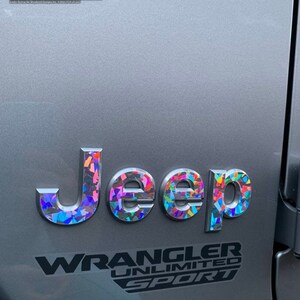 Crystal Holographic Jeep Wrangler TJ Sticker Decal Sahara | Unlimited ...