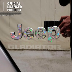 Crystal Holographic  Jeep Wrangler TJ Sticker Decal Sahara | Unlimited | Rubicon 1997 2006