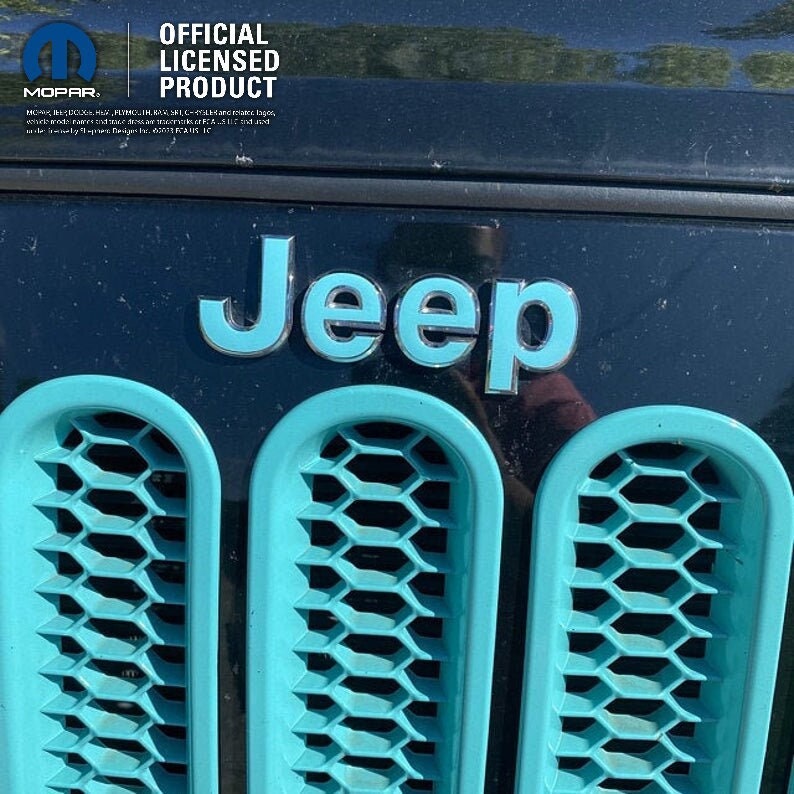 Jeep Custom Color Emblem Sticker Decal, Wrangler JK, TJ, JL, yj, Gladiator, Renegade, Cherokee, Grand Cherokee, Compass, Liberty, Patriot image 1