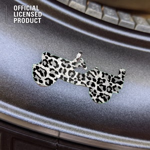 Calcomanía con silueta de llanta de rueda con estampado animal para Jeep, Wrangler JK, JL, Segunda Guerra Mundial, paquete de 5, vaca, leopardo, tigre, jirafa, ventilación de aire acondicionado