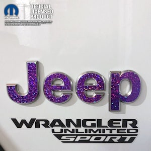 Adesivo de emblema de jipe com lantejoulas holográficas, Wrangler JK, TJ, JL, Gladiador, Renegade, Cherokee, Grand Cherokee, Bússola, Liberty, Patriot