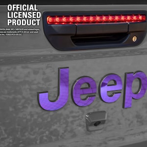 Chrome Jeep Emblem Sticker Decal, Wrangler JK, TJ, JL, Gladiator, Renegade, Cherokee, Grand Cherokee, Compass, Liberty, Patriot image 3