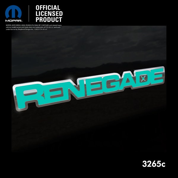 Jeep Renegade 2015-2023 Sticker Decal Emblem Overlay | Jeep Custom Color | Altitude | Latitude | Limited | Sport | Upland | 75th | Dawn
